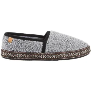 Acorn Women’s Moccasins - Woven Trim Comfort Stormy Grey, Small | A19011STGWS