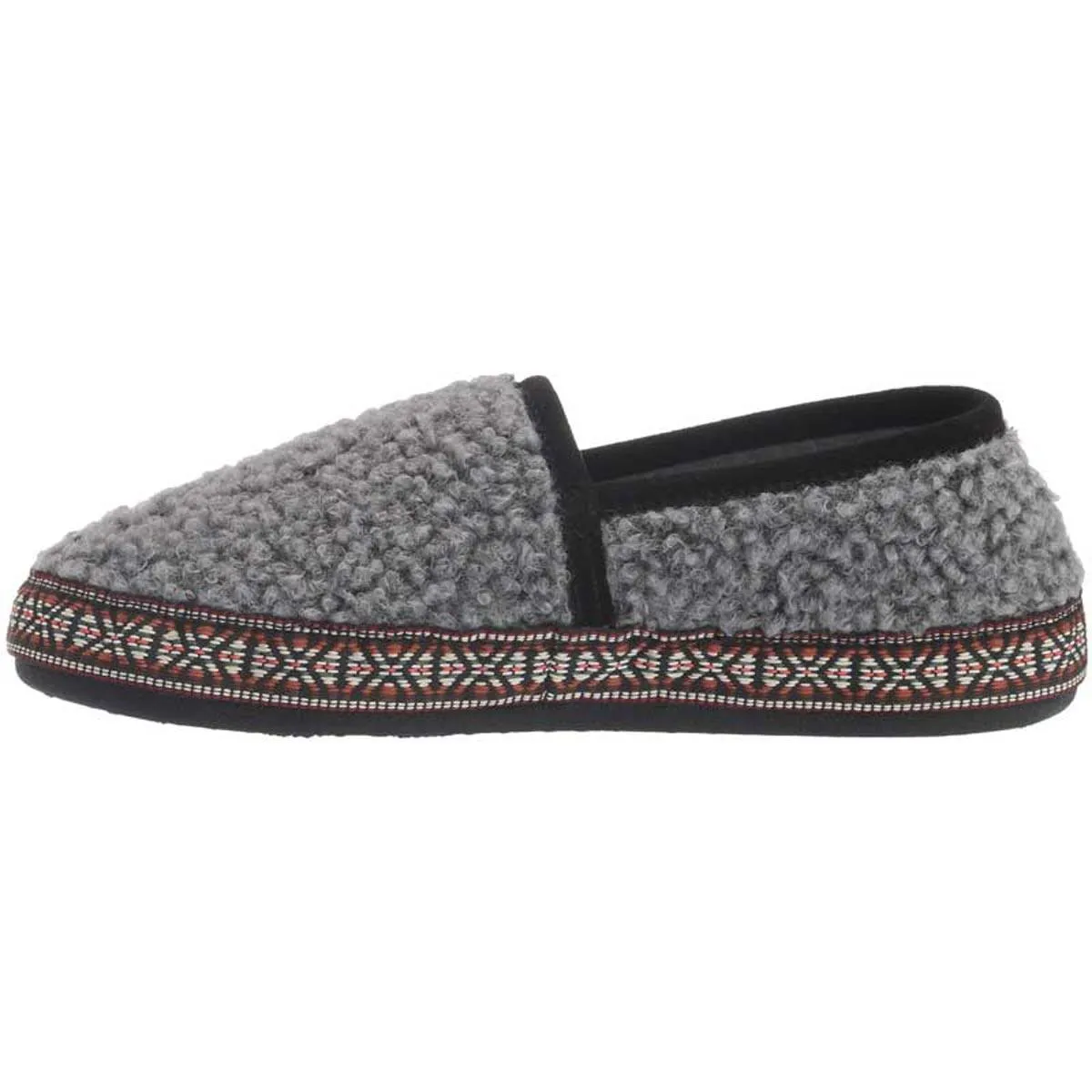 Acorn Women’s Moccasins - Woven Trim Comfort Stormy Grey, Small | A19011STGWS