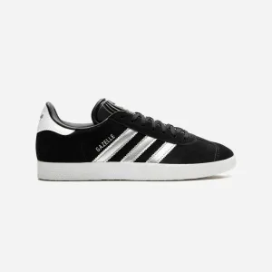 Adidas Gazelle Black Silver Metallic W