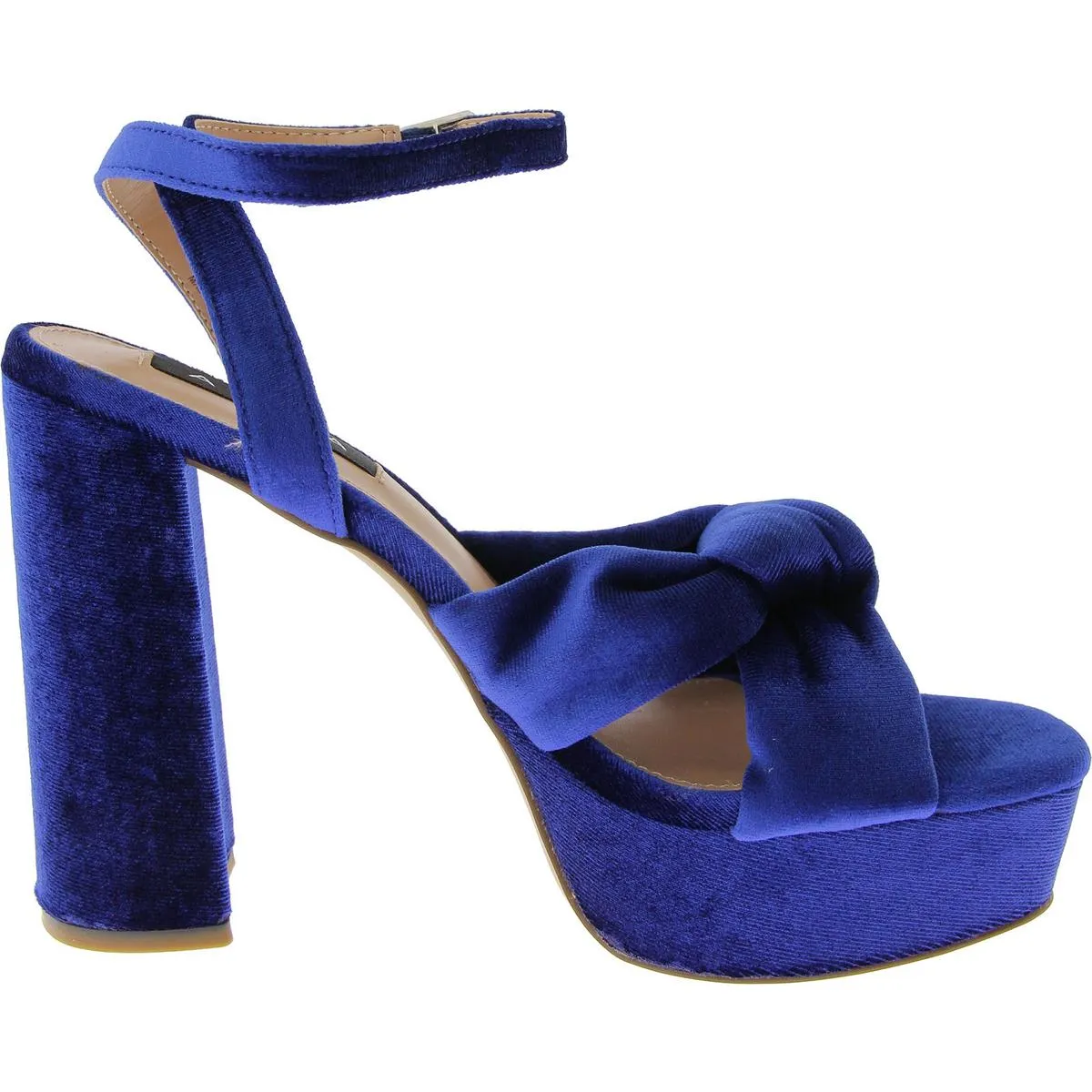 Aqua Womens Lory Velvet Square Toe Heels