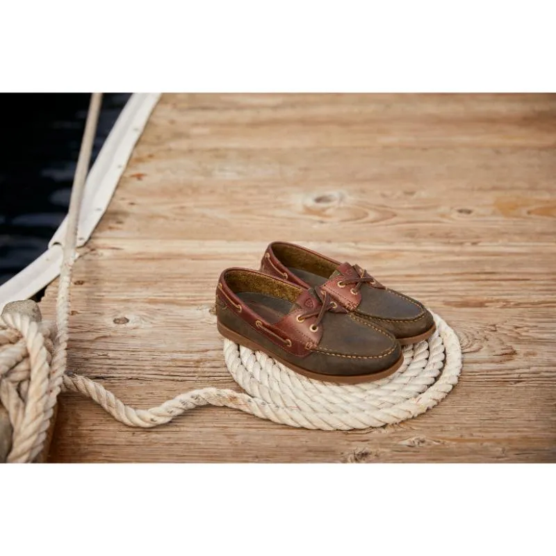 Ariat Antigua Ladies Deck Shoe - Olive Night