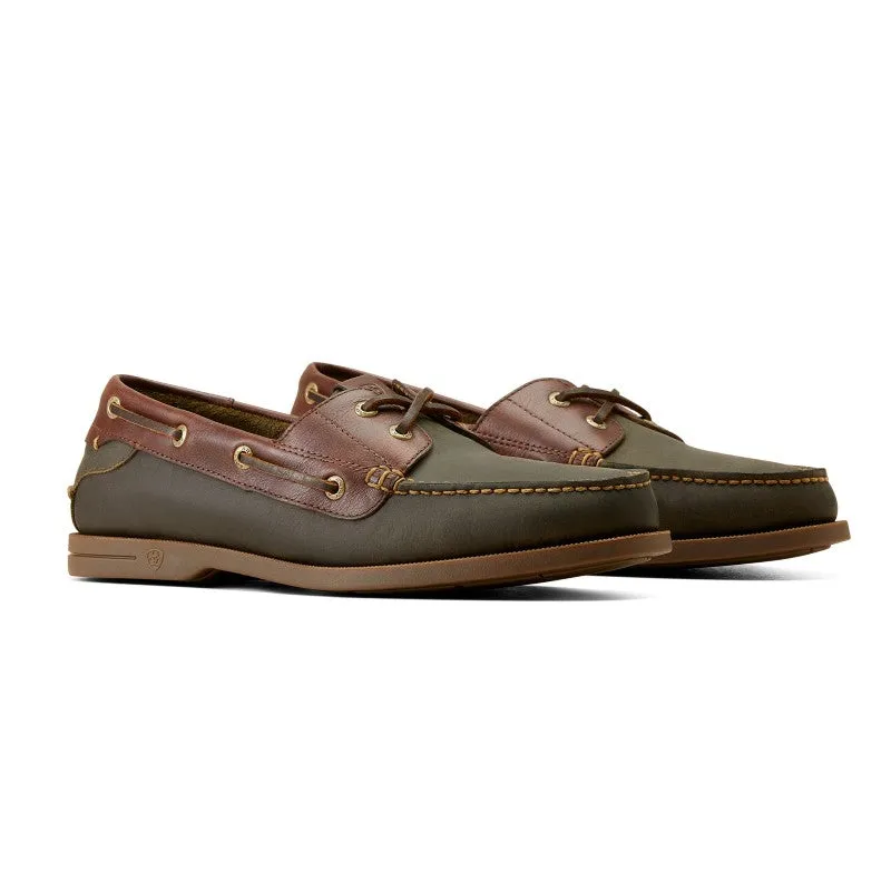 Ariat Antigua Mens Deck Shoe - Olive Night