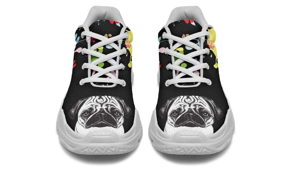 Artsy Pug Chunky Sneakers