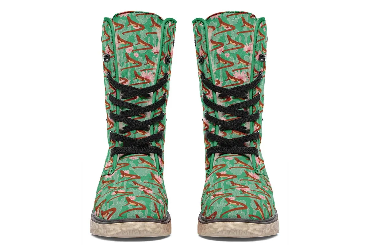 Bearded Dragon Pattern Polar Vibe Boots