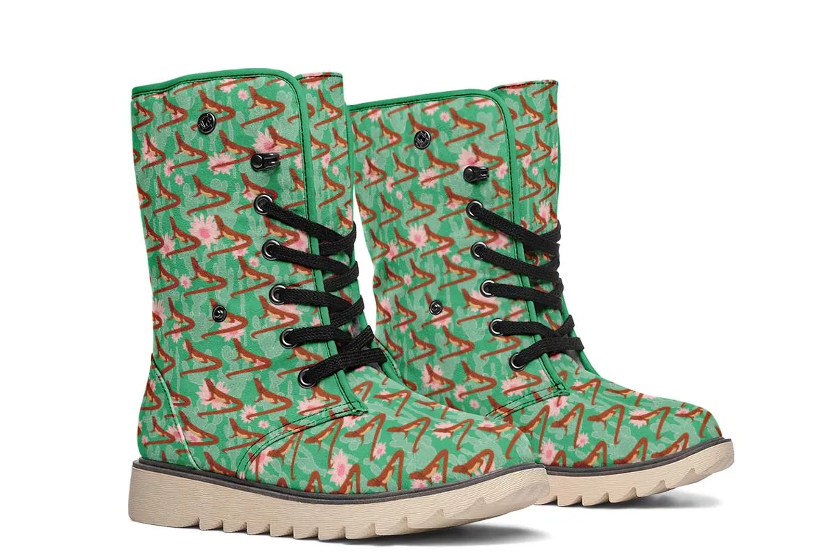 Bearded Dragon Pattern Polar Vibe Boots