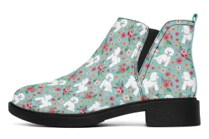 Bichon Frise Flower Neat Vibe Boots