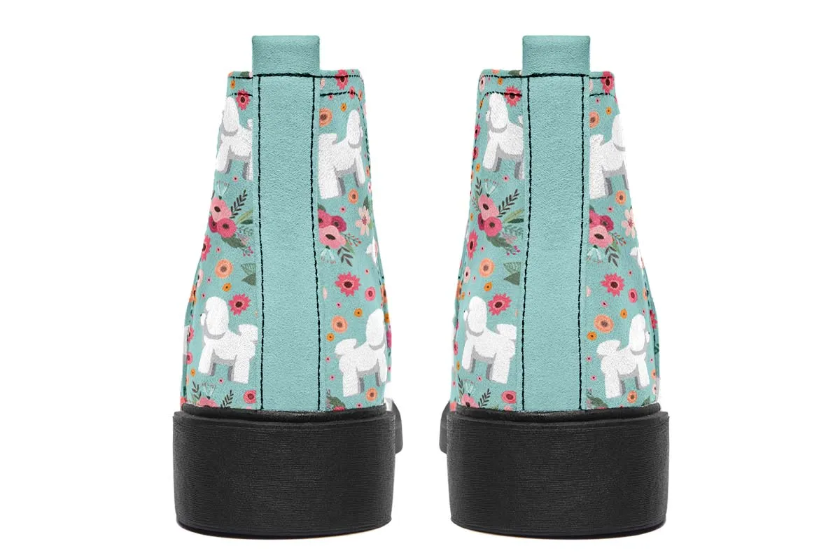 Bichon Frise Flower Neat Vibe Boots