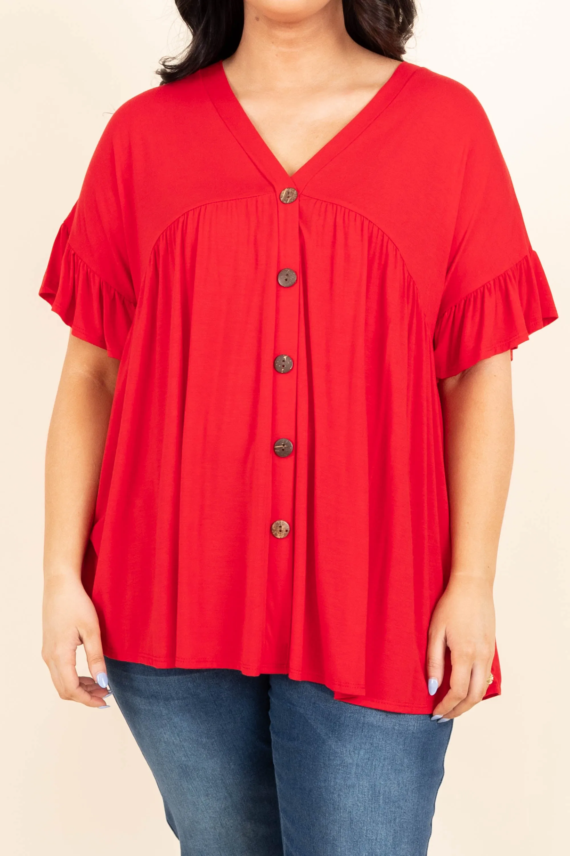 Bittersweet Beginnings Top, Red