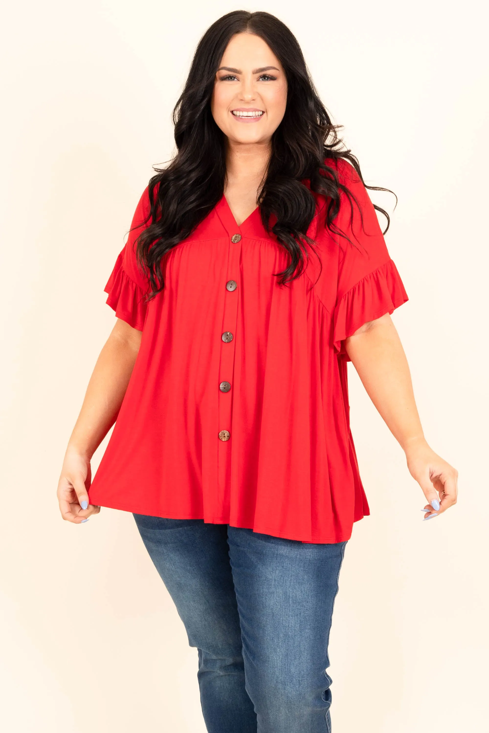 Bittersweet Beginnings Top, Red