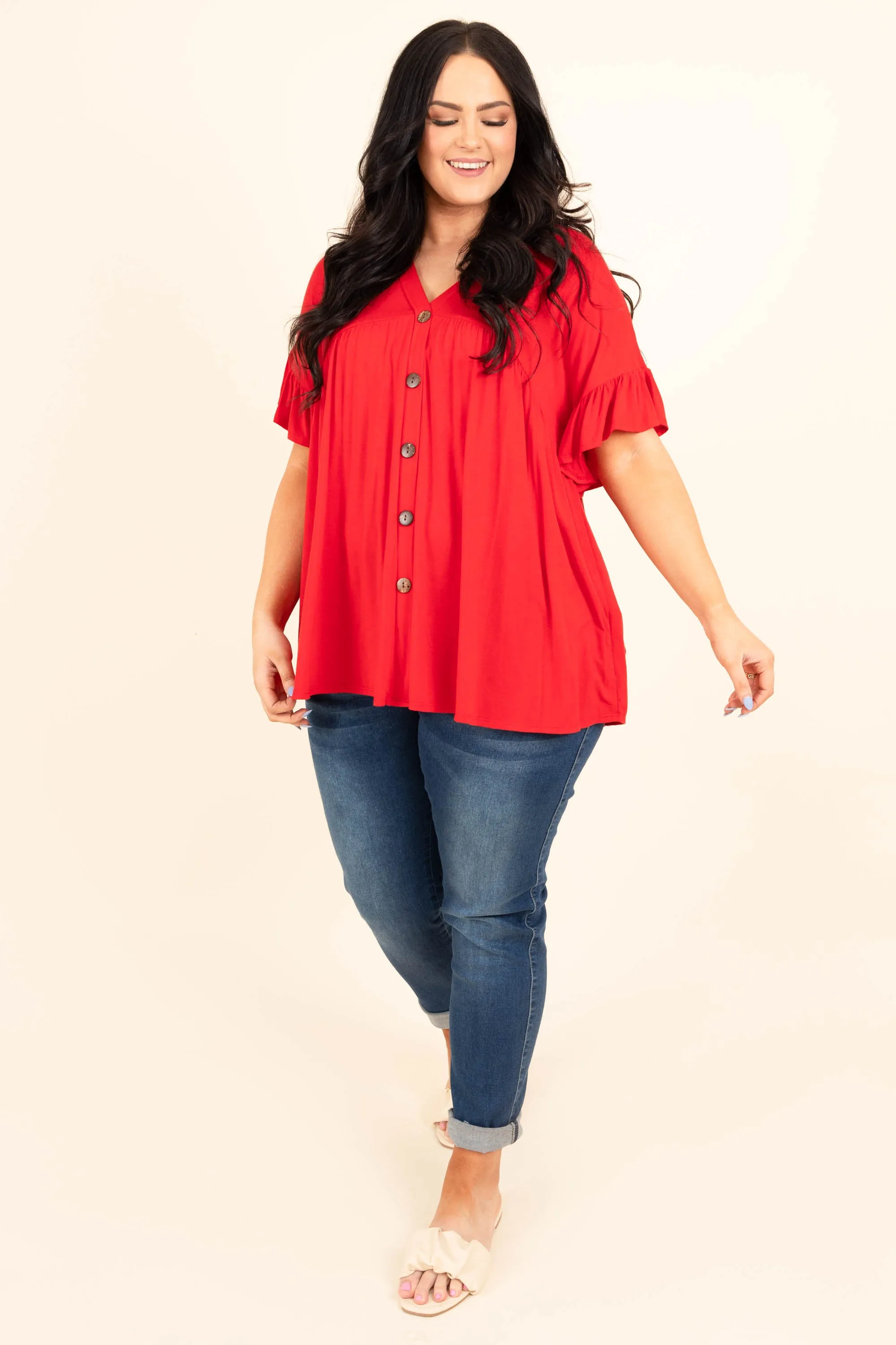 Bittersweet Beginnings Top, Red