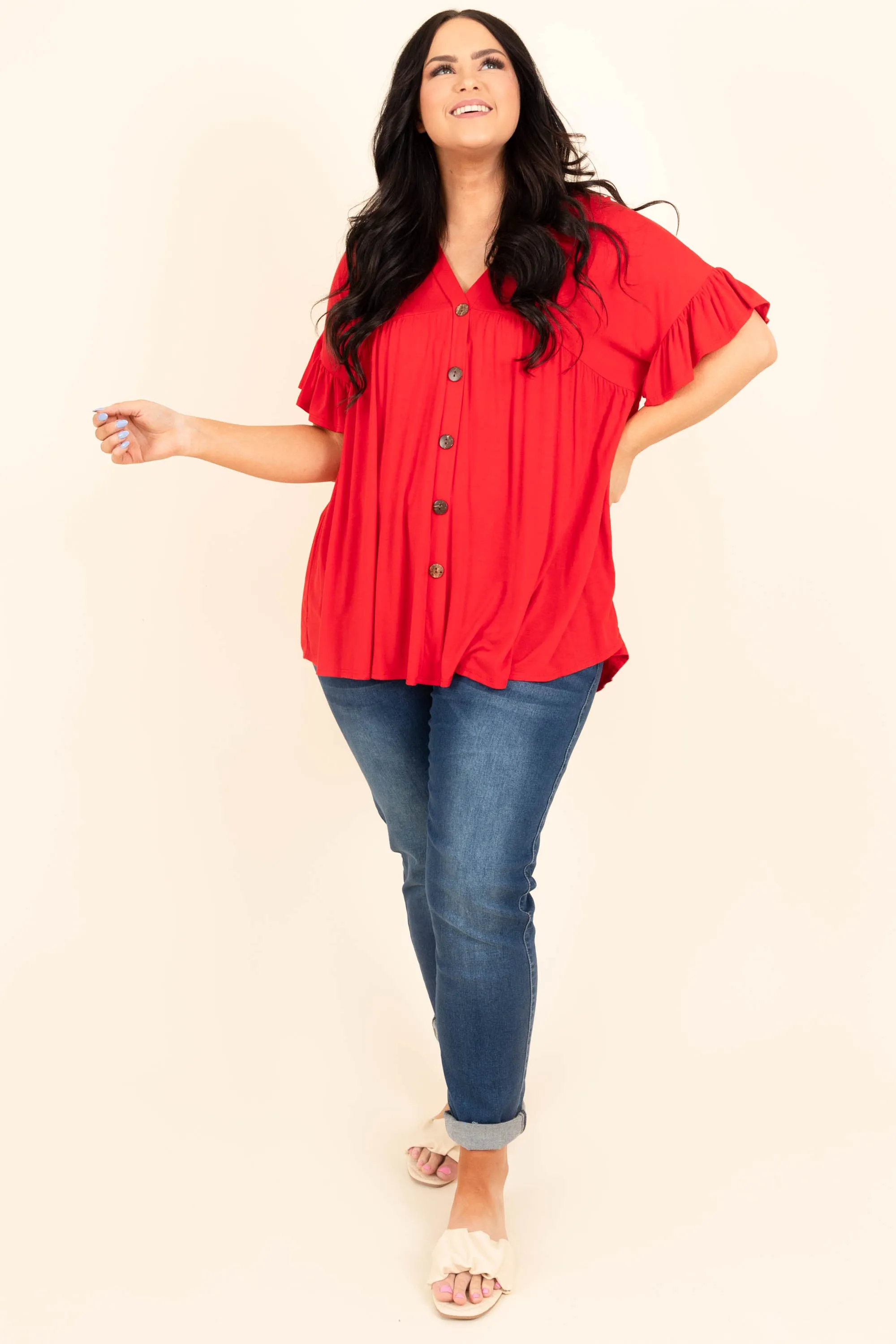 Bittersweet Beginnings Top, Red