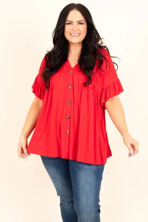 Bittersweet Beginnings Top, Red