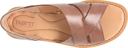 Born Women's Ithica Leather Sandal - Brown BR0054906