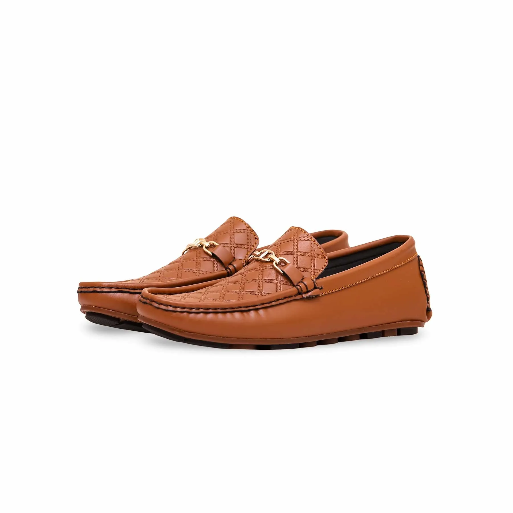 Boys Brown Formal Moccasin KD0840