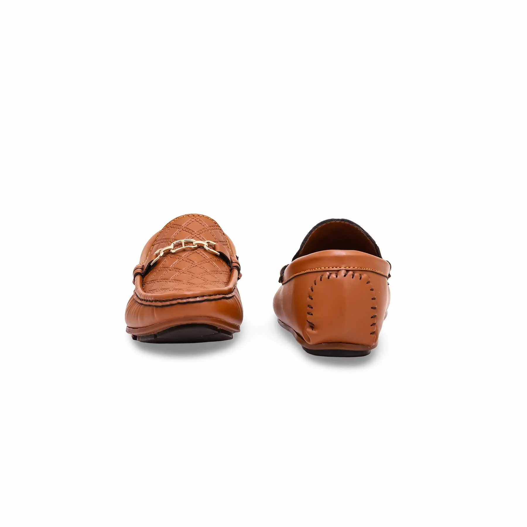 Boys Brown Formal Moccasin KD0840