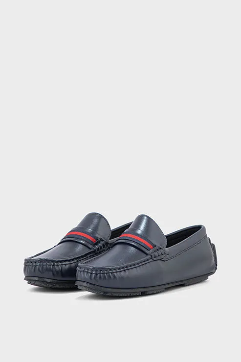 Boys Casual Moccasin BC7006-Navy