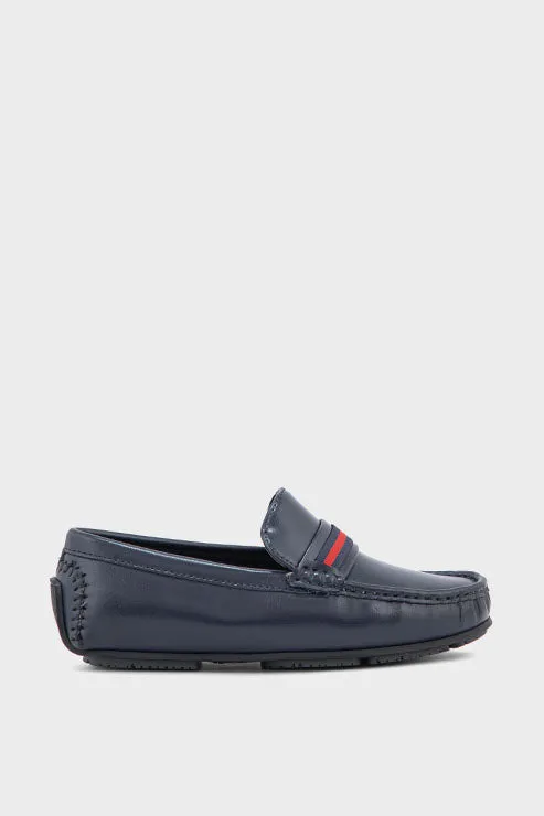 Boys Casual Moccasin BC7006-Navy