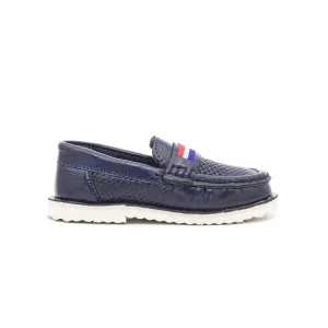 Boys Navy Casual Moccasins KD0523