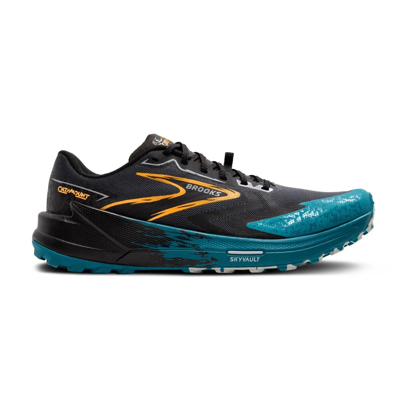 Brooks Catamount 3 | Ebony / Mosaic Blue / Orange | Mens