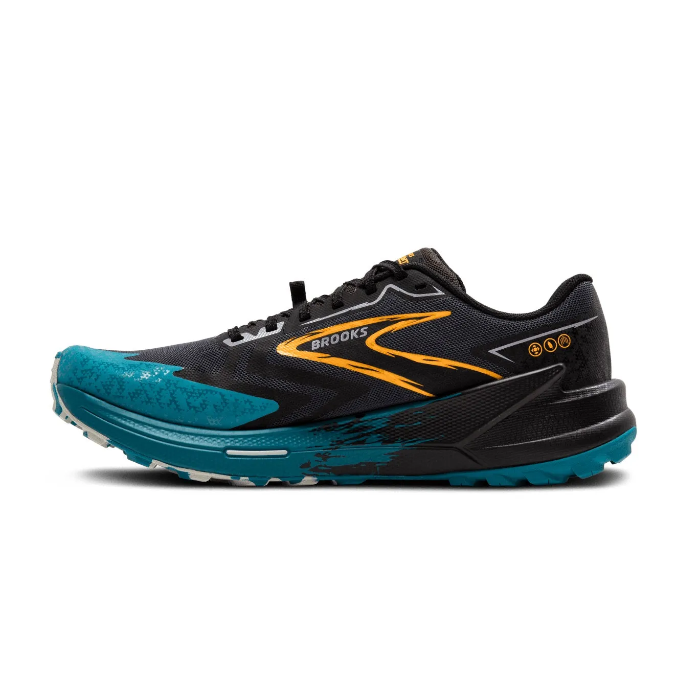 Brooks Catamount 3 | Ebony / Mosaic Blue / Orange | Mens