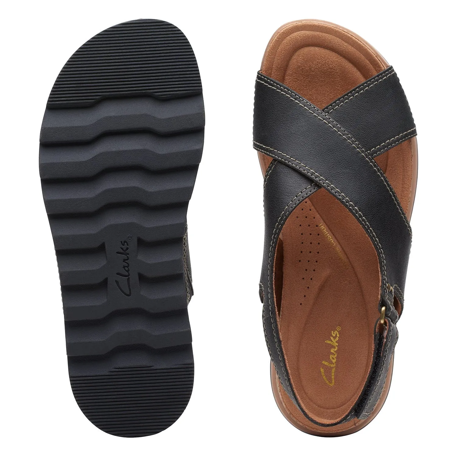 Clarks Yacht Cross Sandals (Wide Fit)