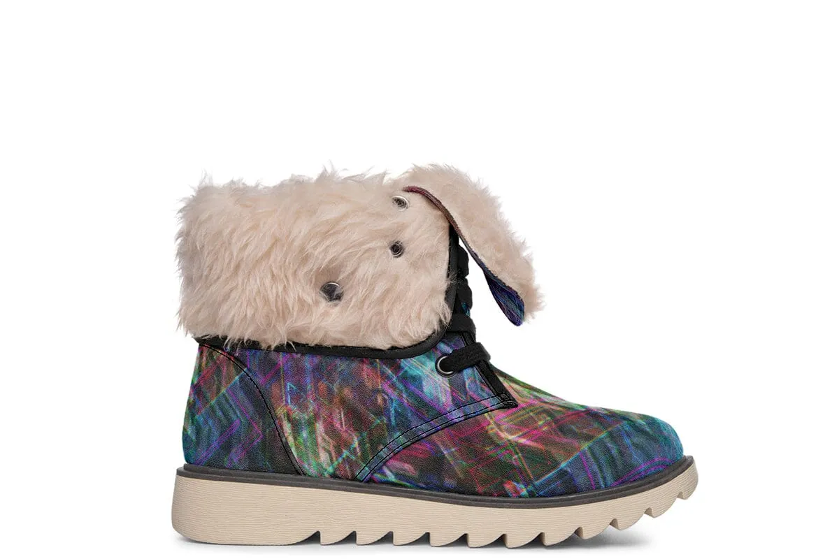 Crystal Lion Moon Boots