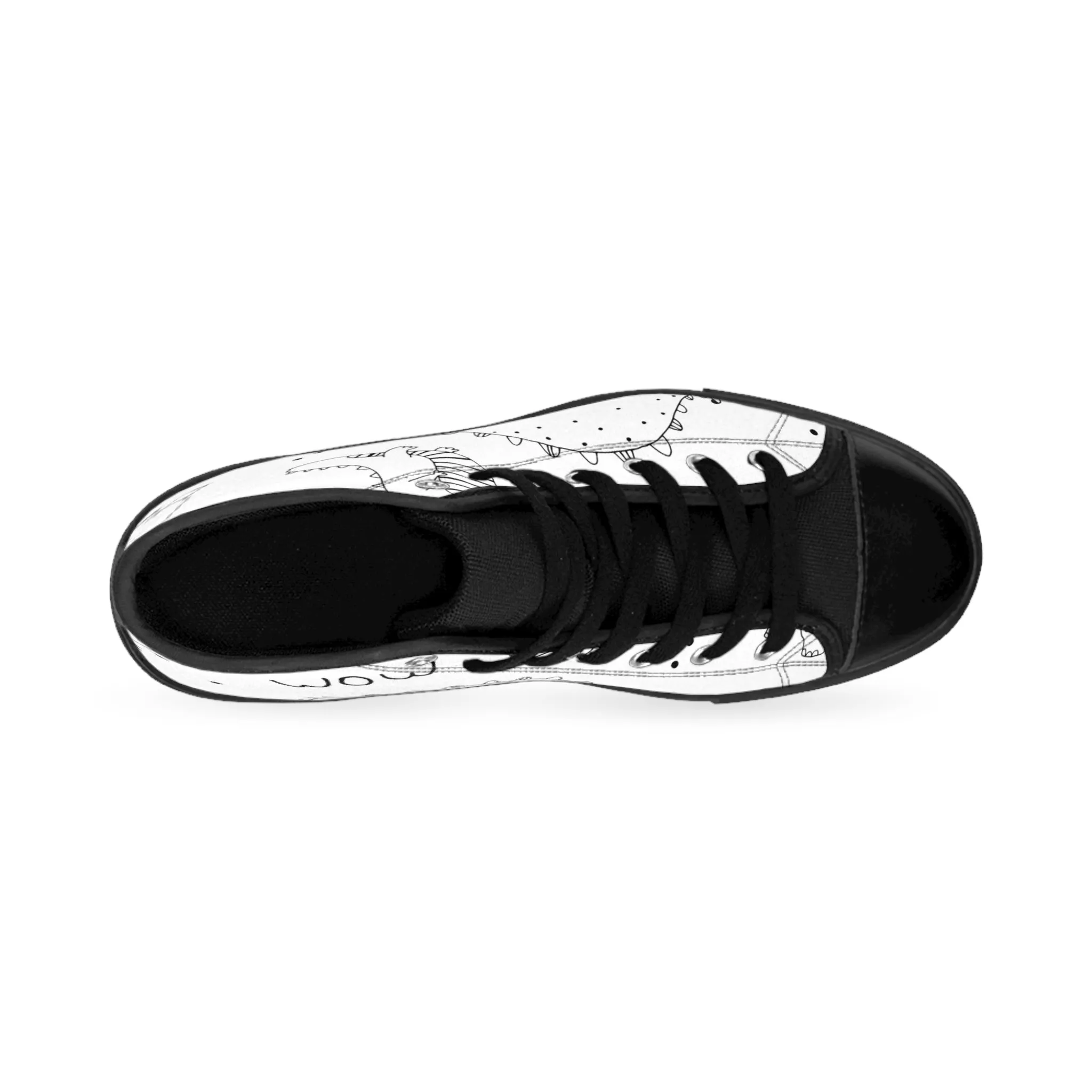 Doodle Dinosours - Inovax Women's Classic Sneakers