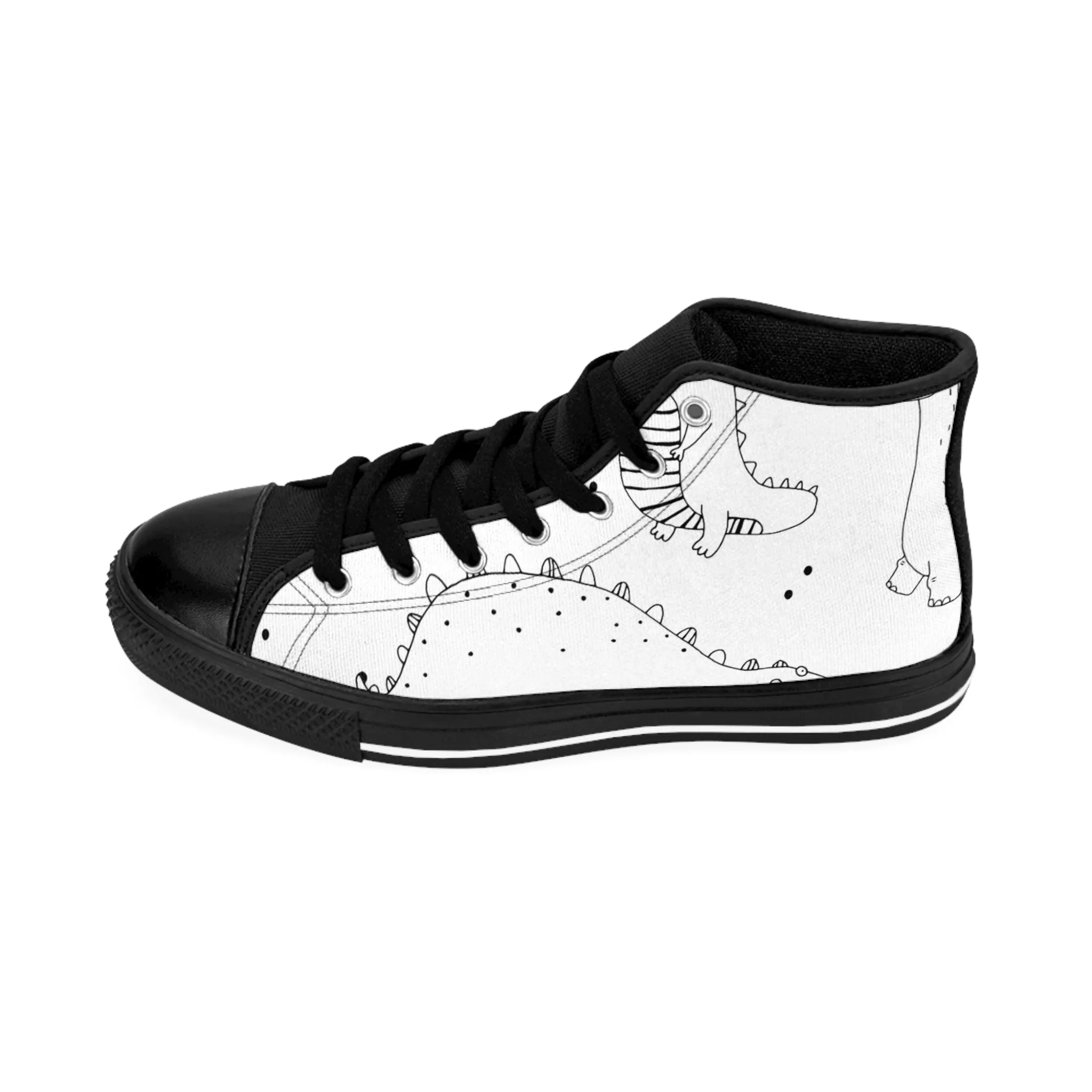 Doodle Dinosours - Inovax Women's Classic Sneakers