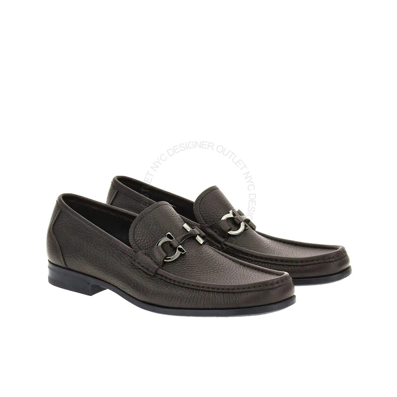 Ferragamo Grandioso Brown Moccasins