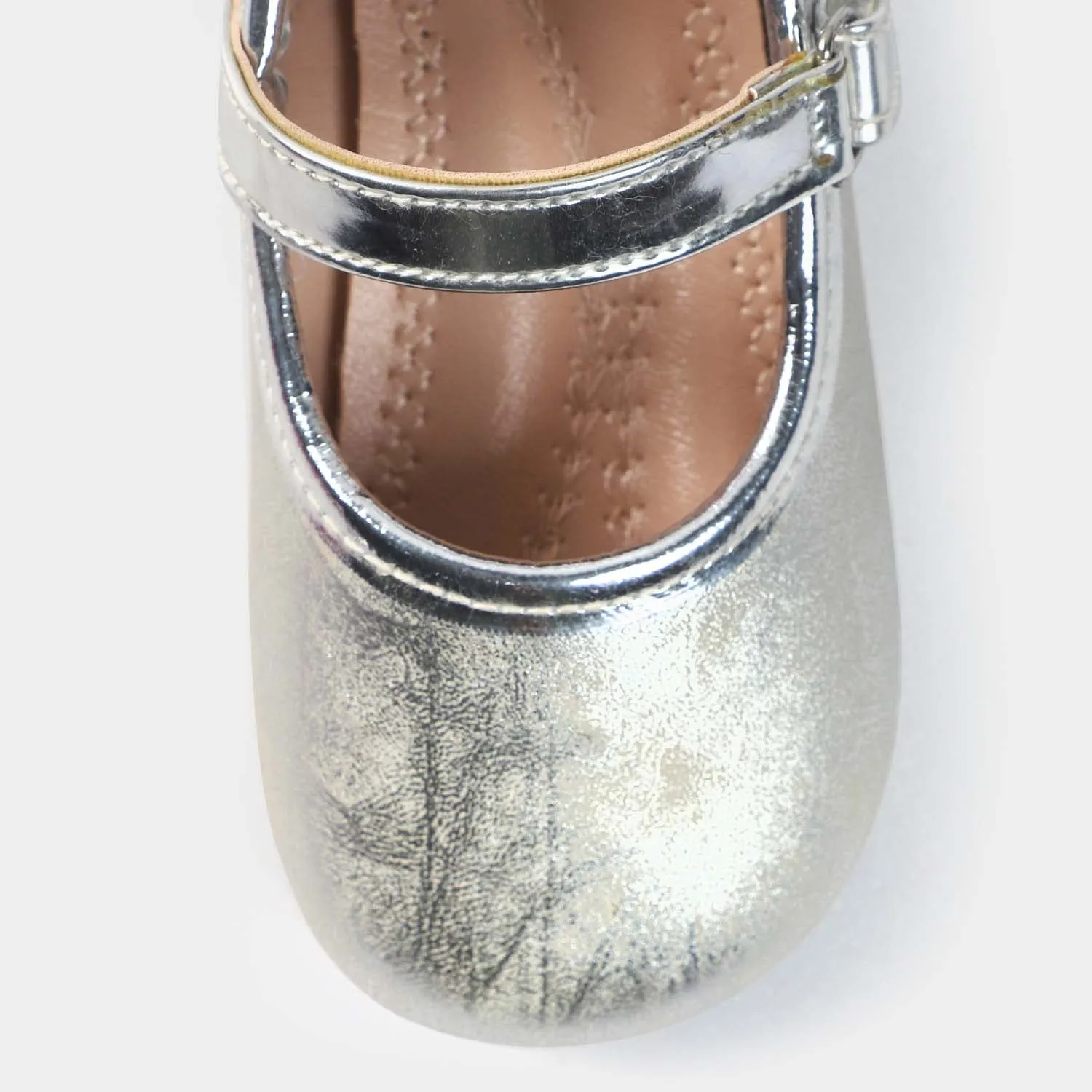 Girls Pumps 1275-SILVER