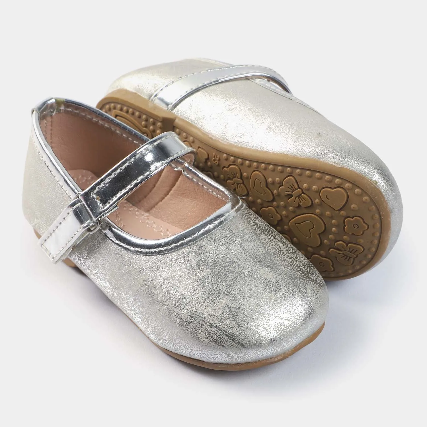 Girls Pumps 1275-SILVER