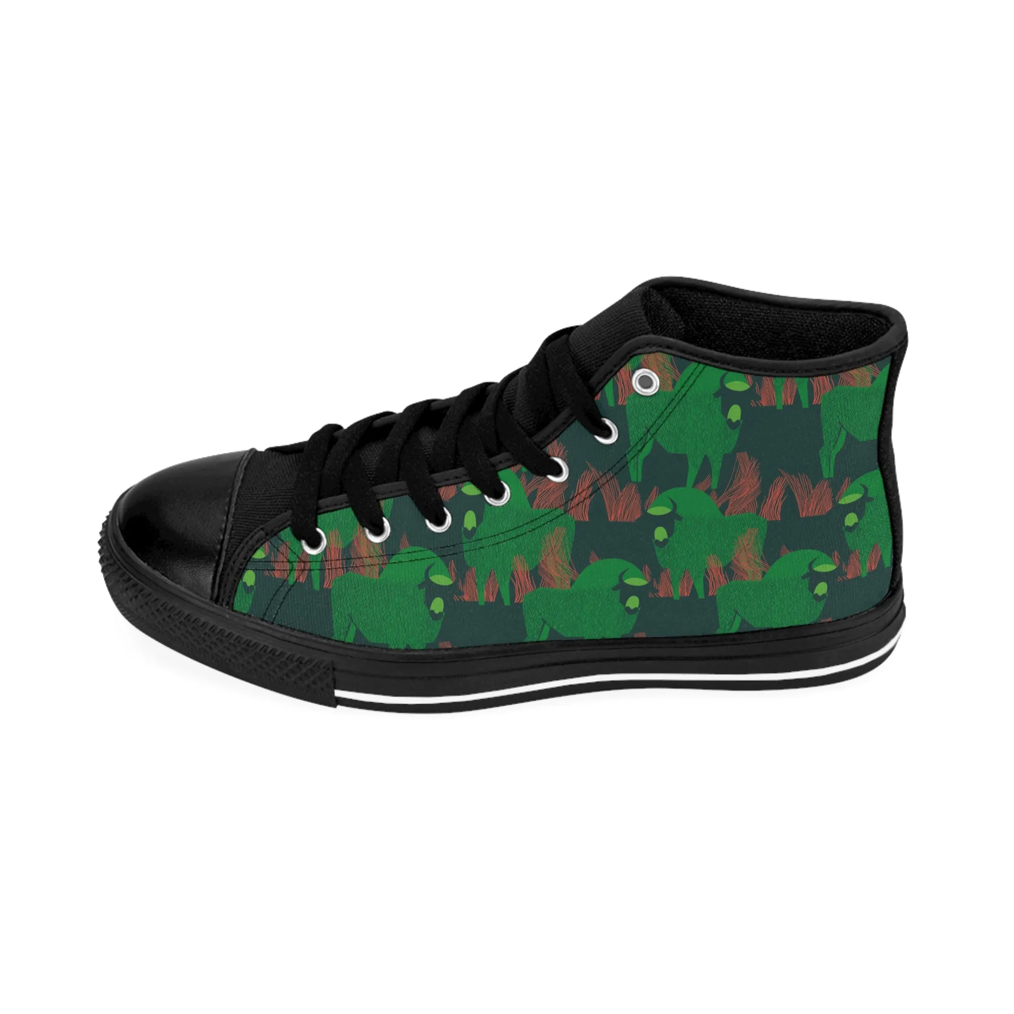 Green Buffalos Women's Classic Sneakers