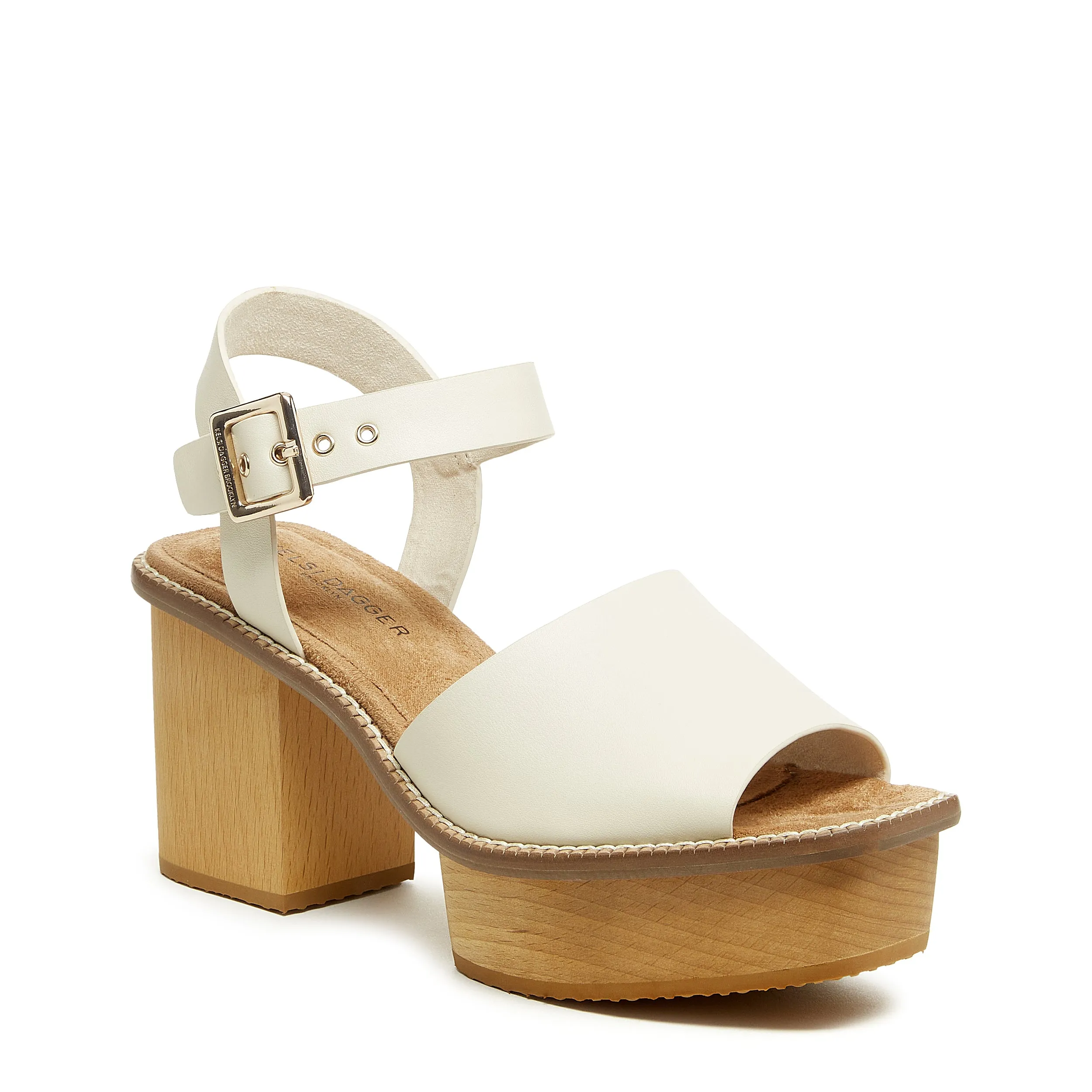 Groove Shell Platform Sandals