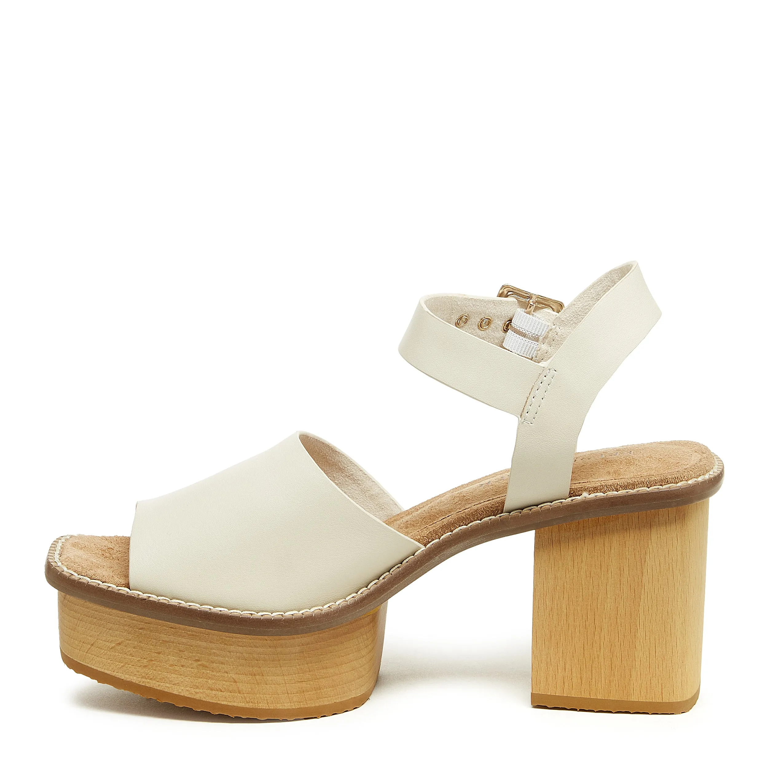 Groove Shell Platform Sandals