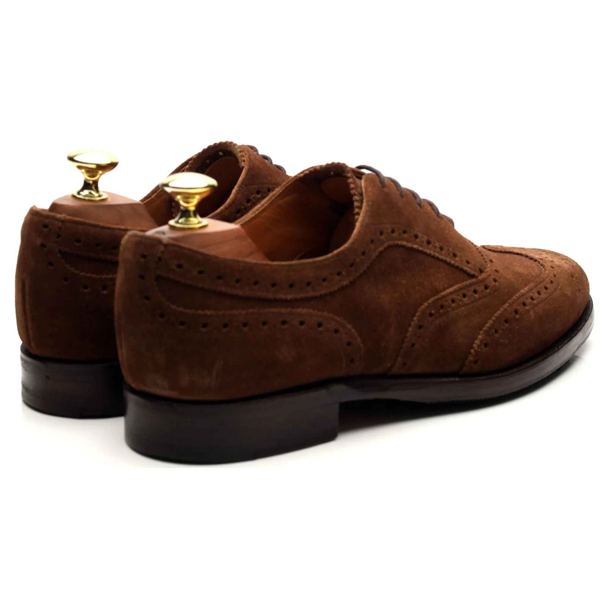 'Grosvenor ll' Brown Suede Oxford Brogues UK 7 F