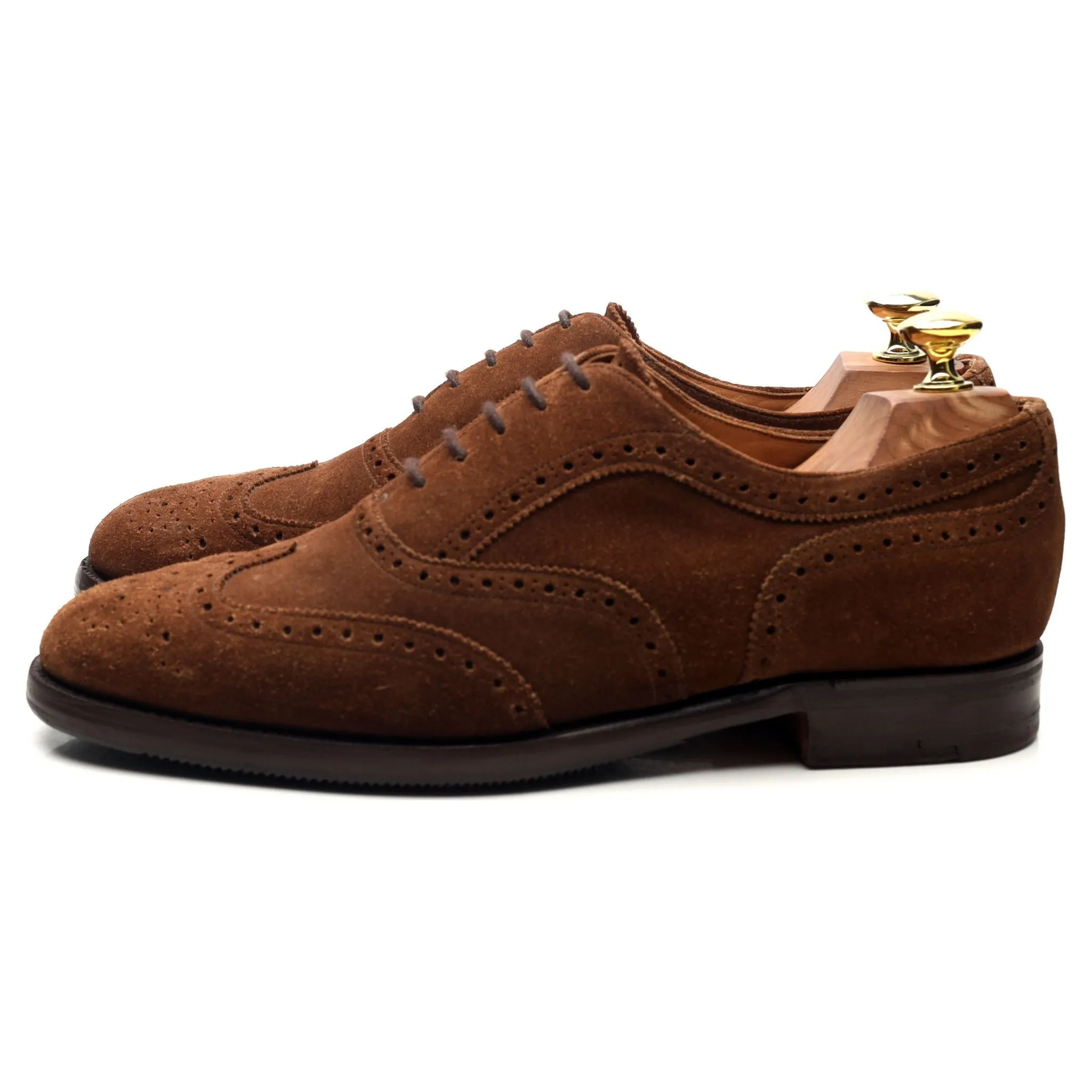 'Grosvenor ll' Brown Suede Oxford Brogues UK 7 F