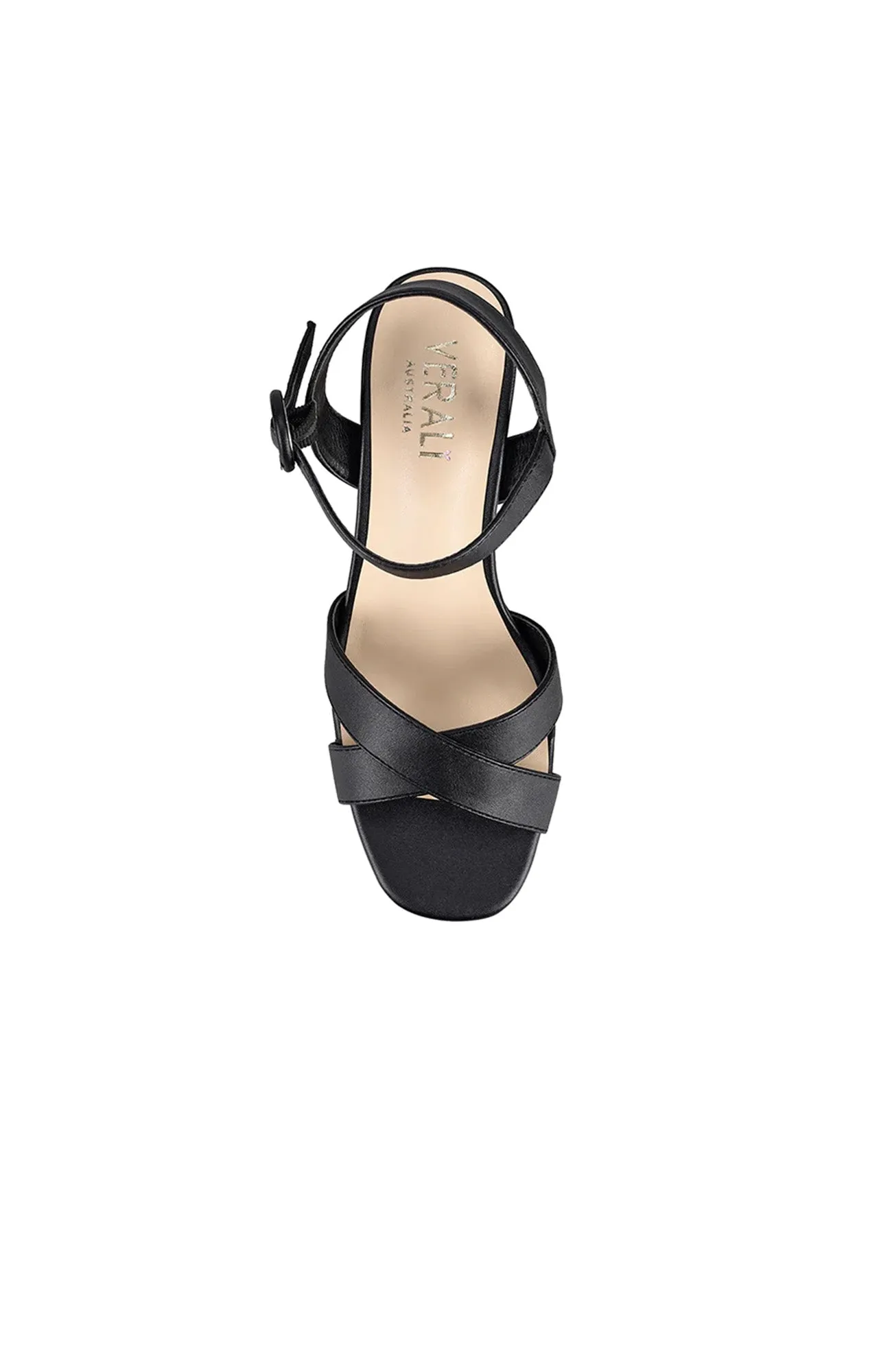 Heppell Platform Heels Black Smooth