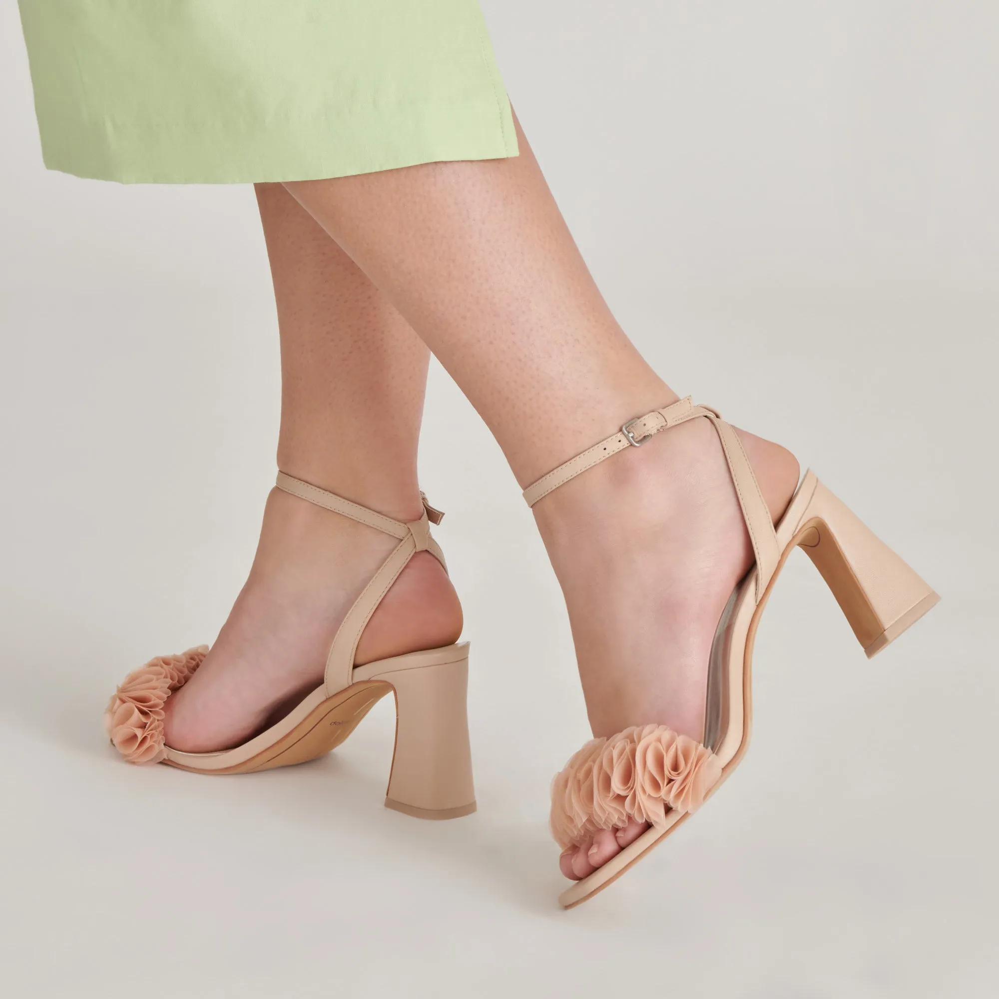 IESHA HEELS LT BLUSH LEATHER