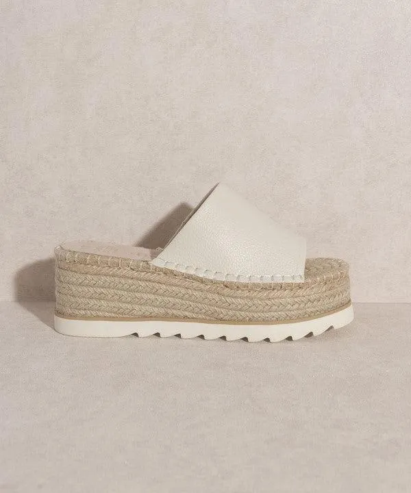 Ivy  Espadrille Platform Slides