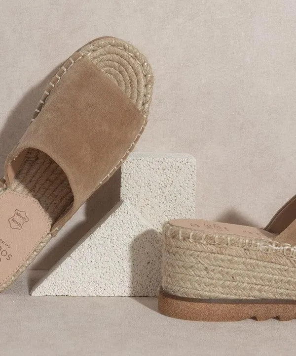 Ivy  Espadrille Platform Slides