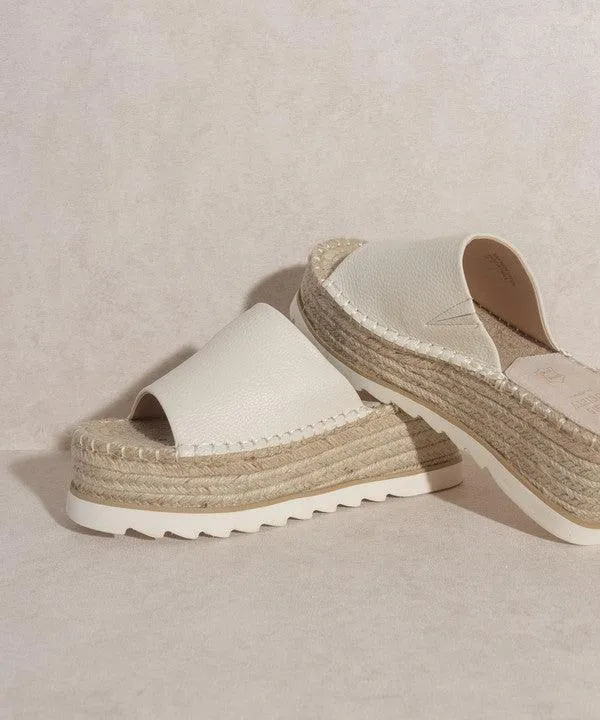 Ivy  Espadrille Platform Slides