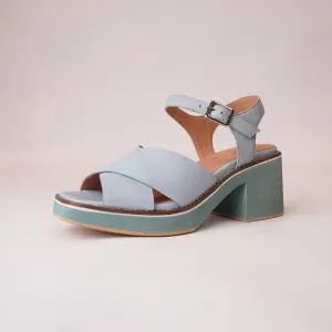 Jemi Denim Leather Heels