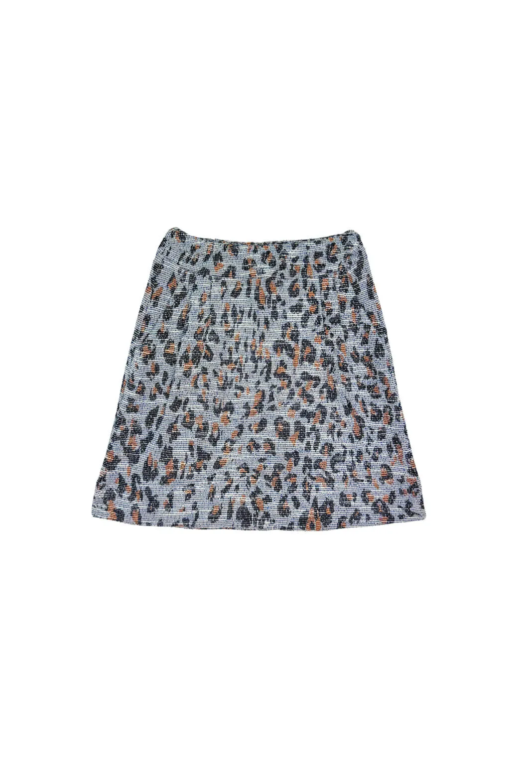 Maggie Mini Skirt - Navy Cheetah