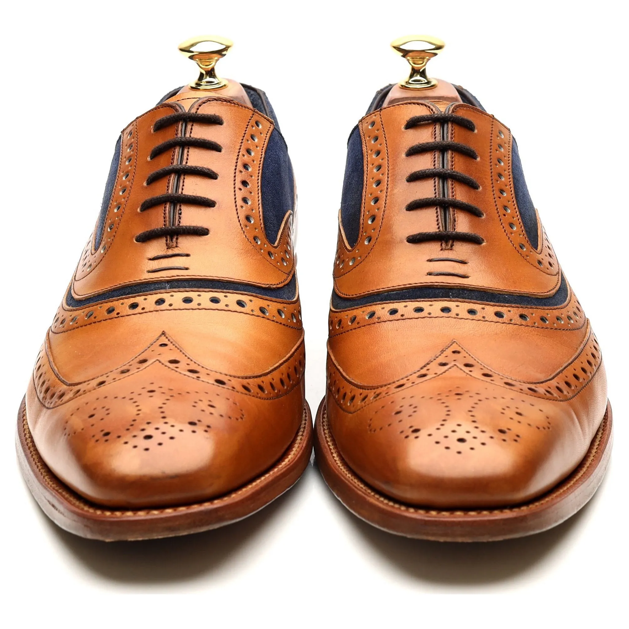 'McClean' Tan Brown Leather Brogues UK 9 F