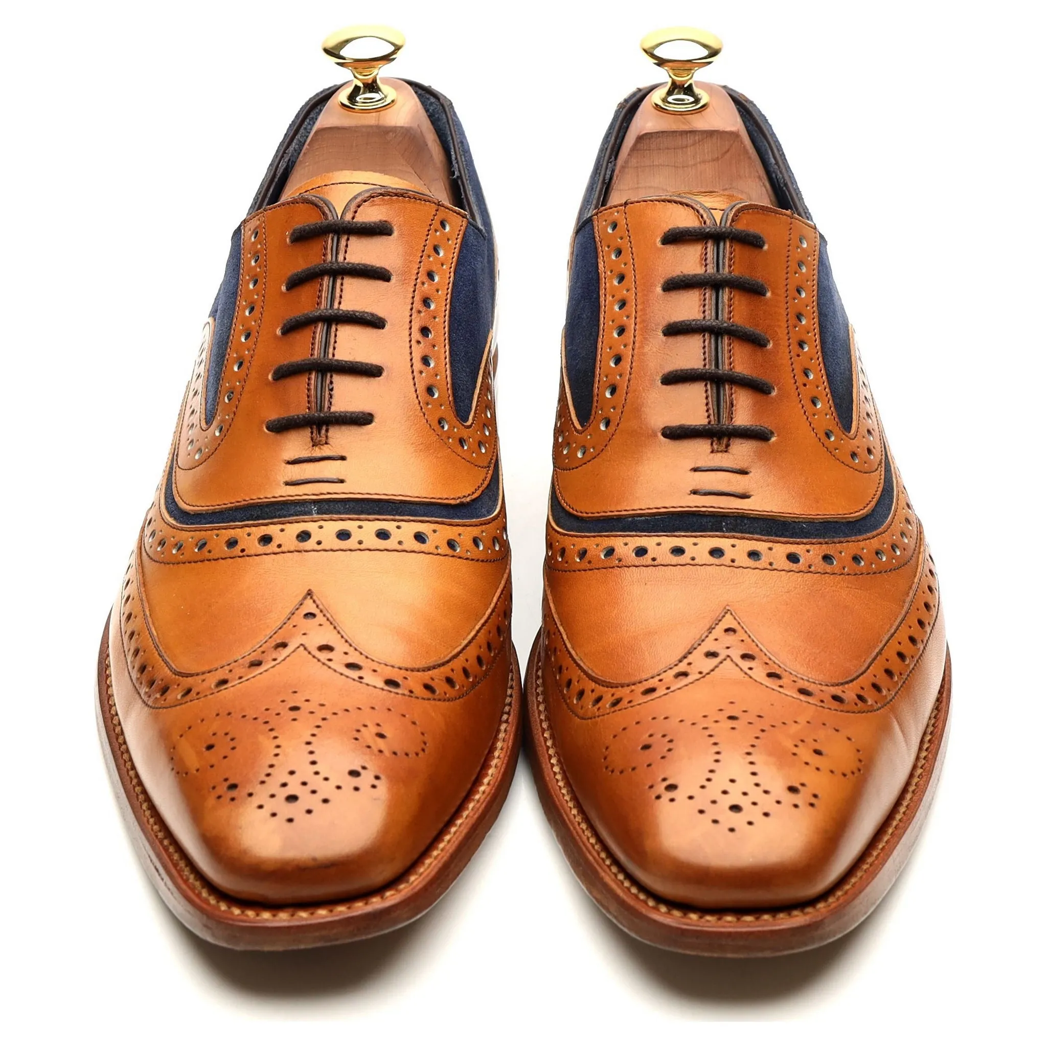 'McClean' Tan Brown Leather Brogues UK 9 F