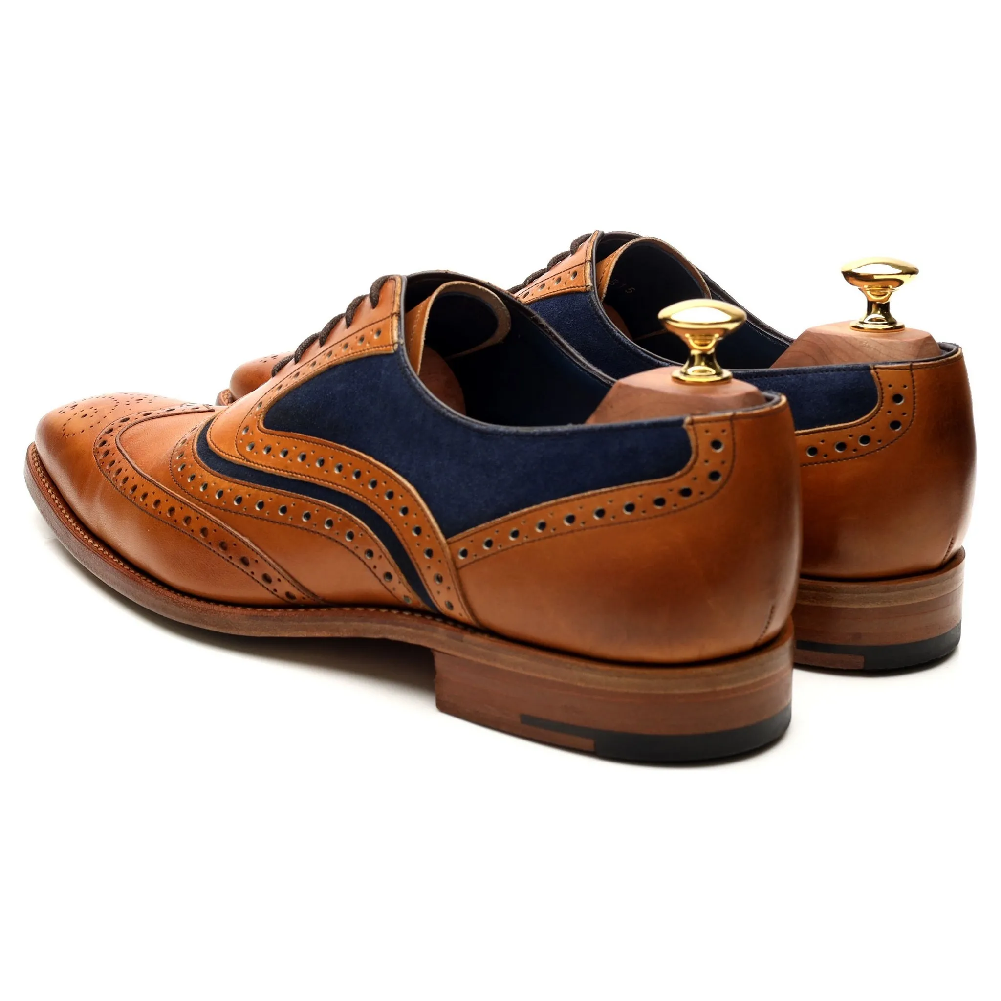 'McClean' Tan Brown Leather Brogues UK 9 F