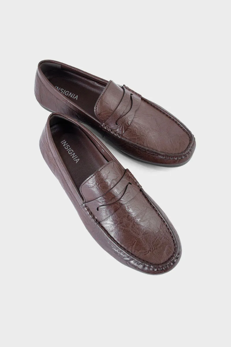 Men Casual Moccasin MC4006-Coffee