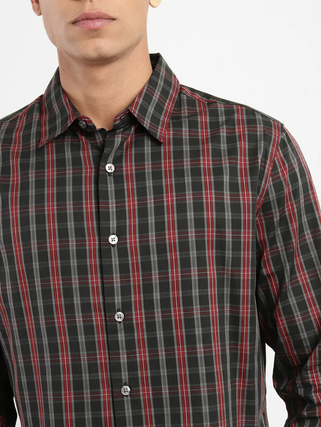 Men's Checked Slim Fit Shirt