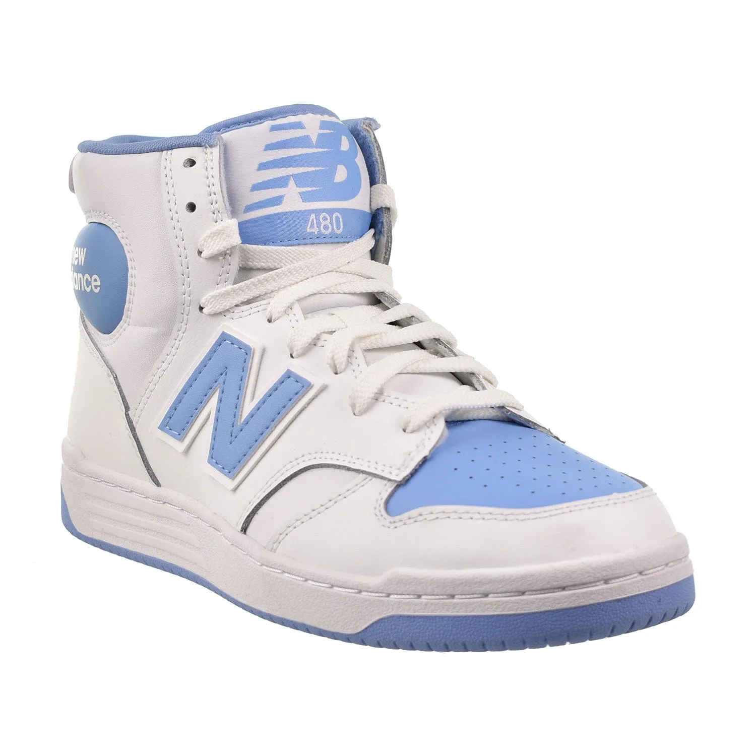 New Balance BB480 Hi Men's Shoes White-Blue