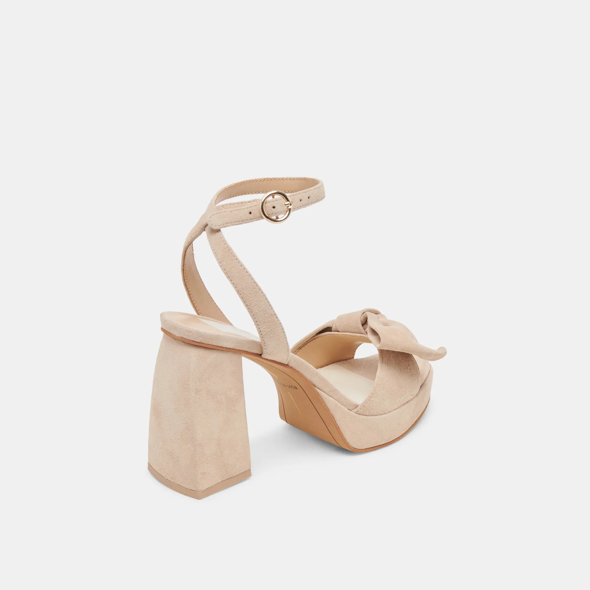 PACIE HEELS CAMEL SUEDE